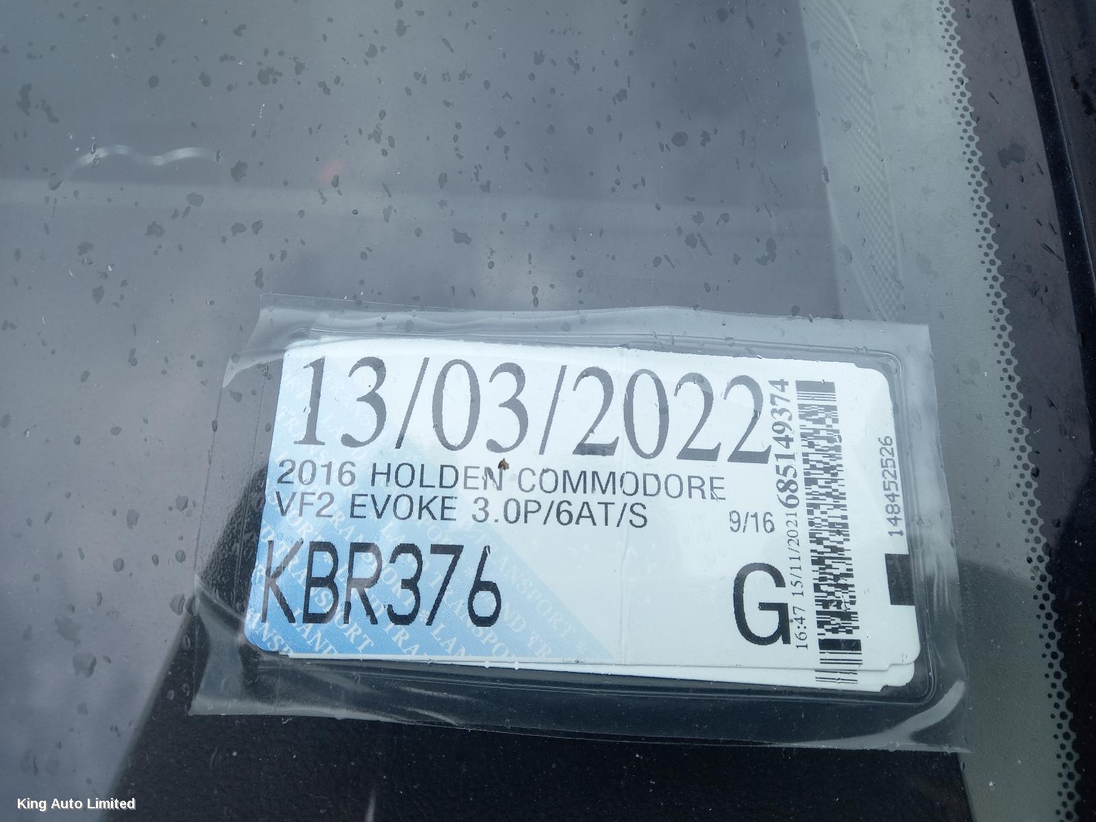 HOLDEN COMMODORE 2016 A/C Compressor thumbnail 1