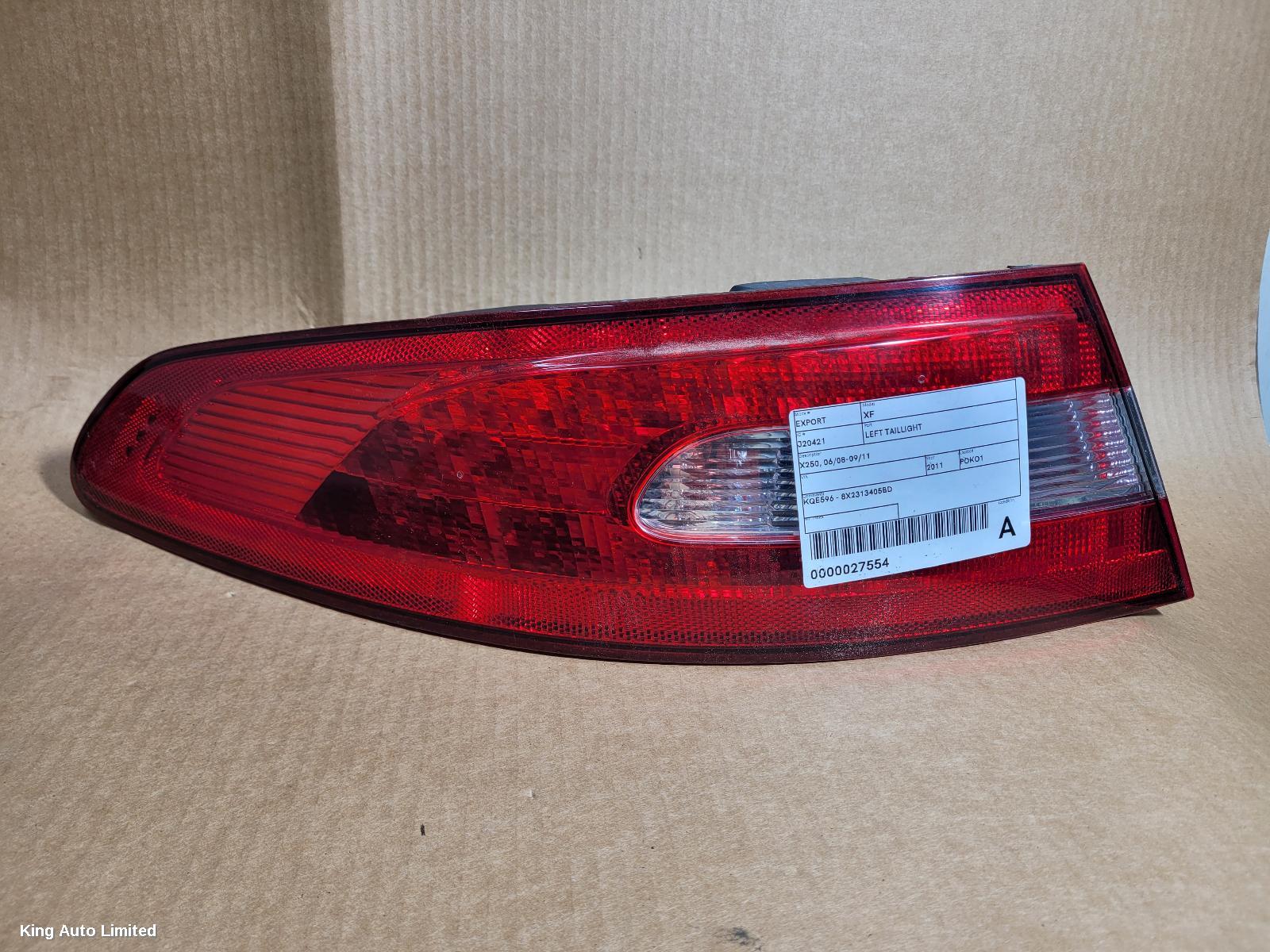 Jaguar XF 2011 Left Taillight thumbnail 1