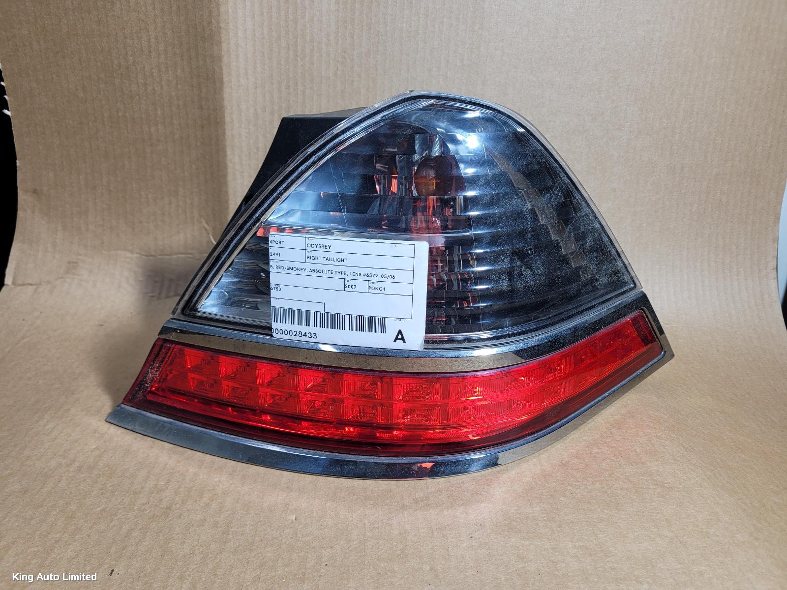Honda ODYSSEY 2007 Right Taillight thumbnail 1