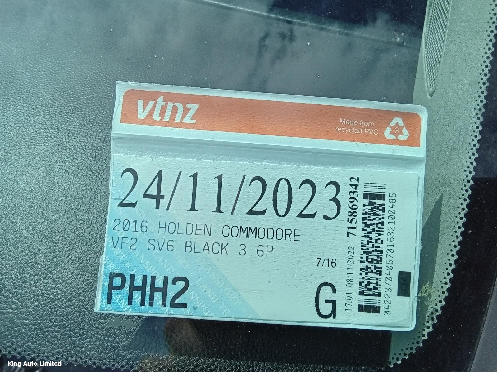 Holden COMMODORE 2016 Fan thumbnail 2