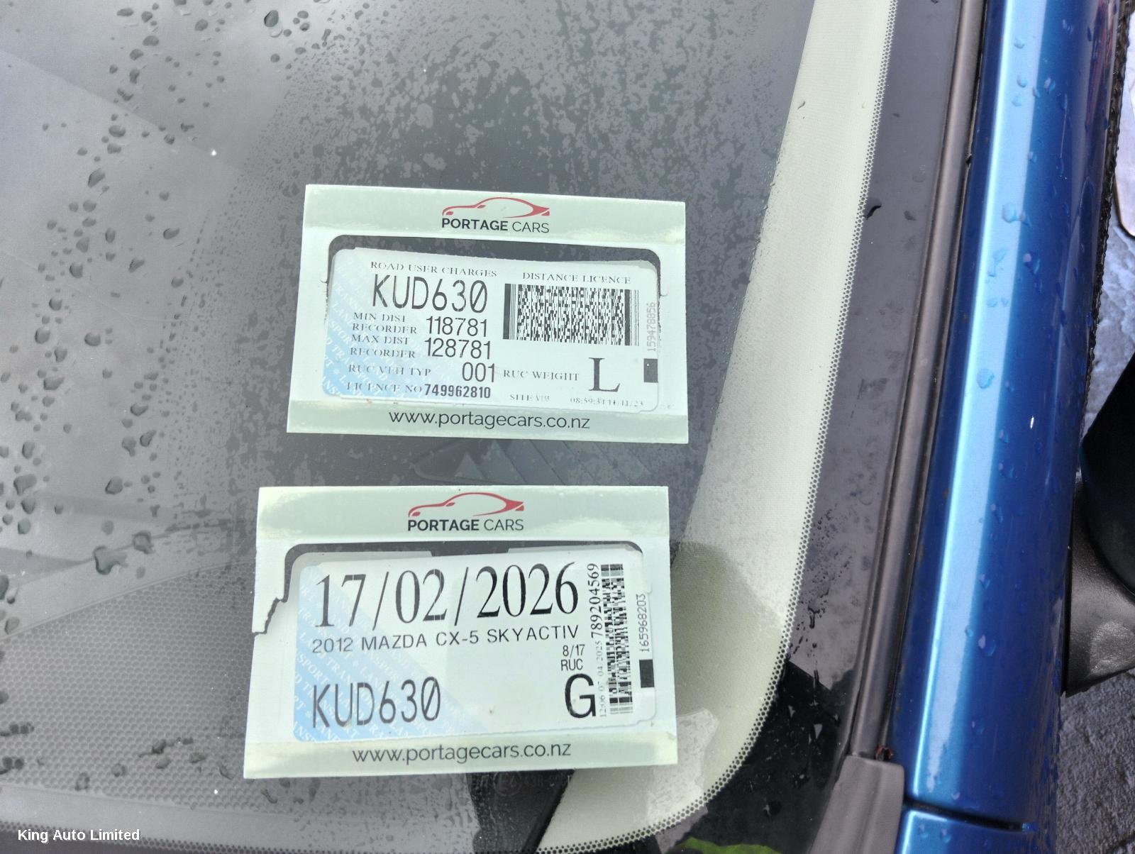 MAZDA CX5 2012 Left Taillight thumbnail 1