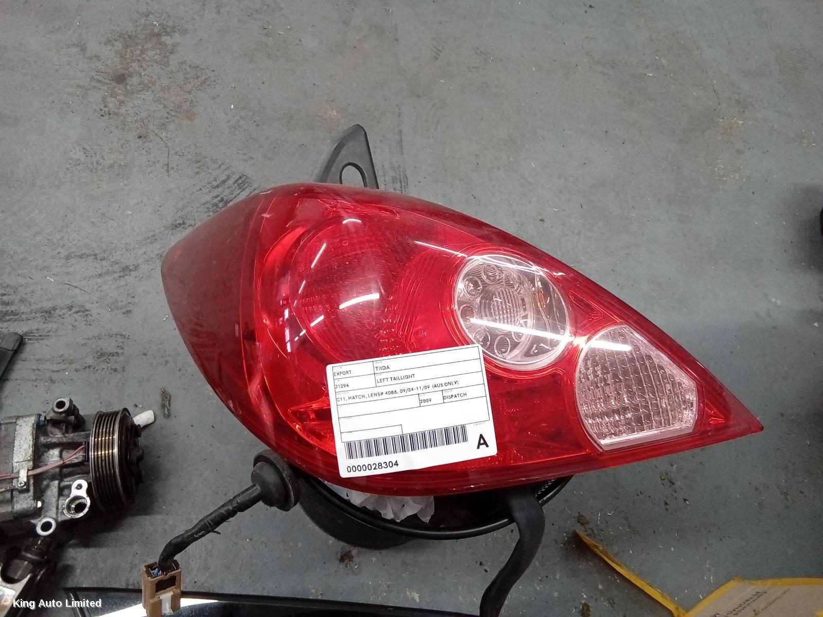 NISSAN TIIDA 2009 Left Taillight thumbnail 1