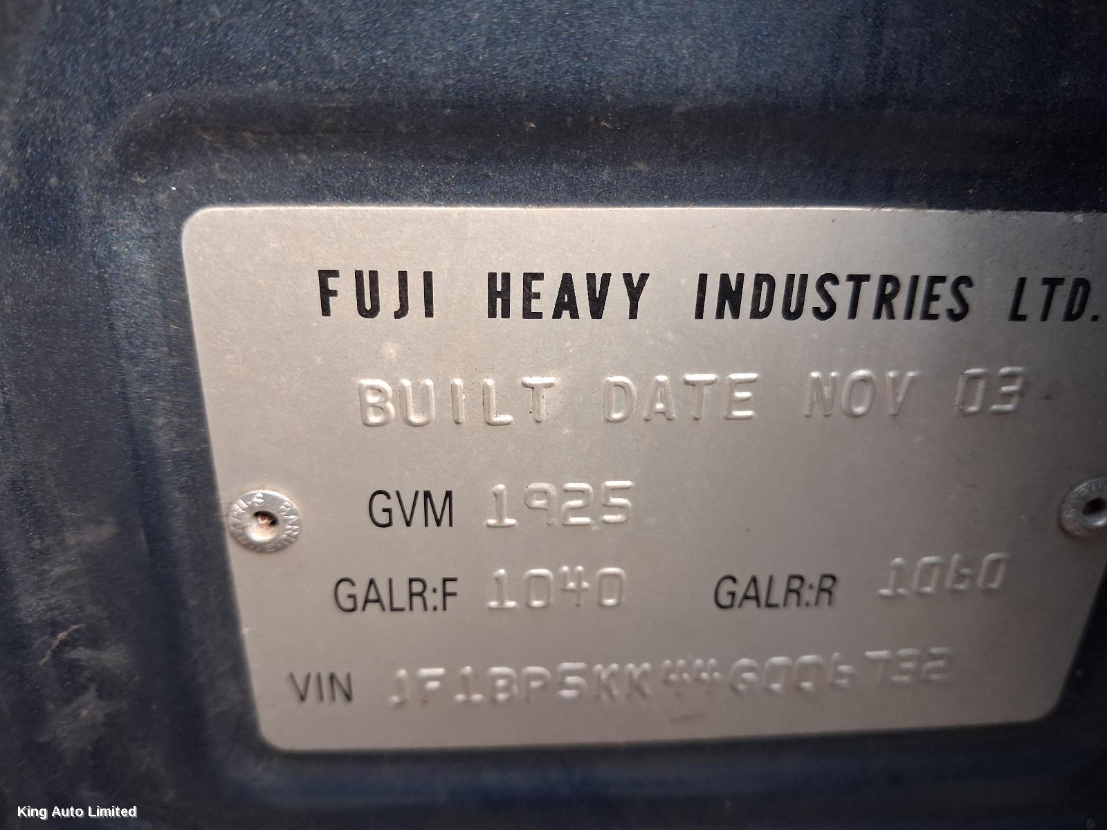 Subaru LIBERTY 2004 Abs Pump/Modulator thumbnail 3