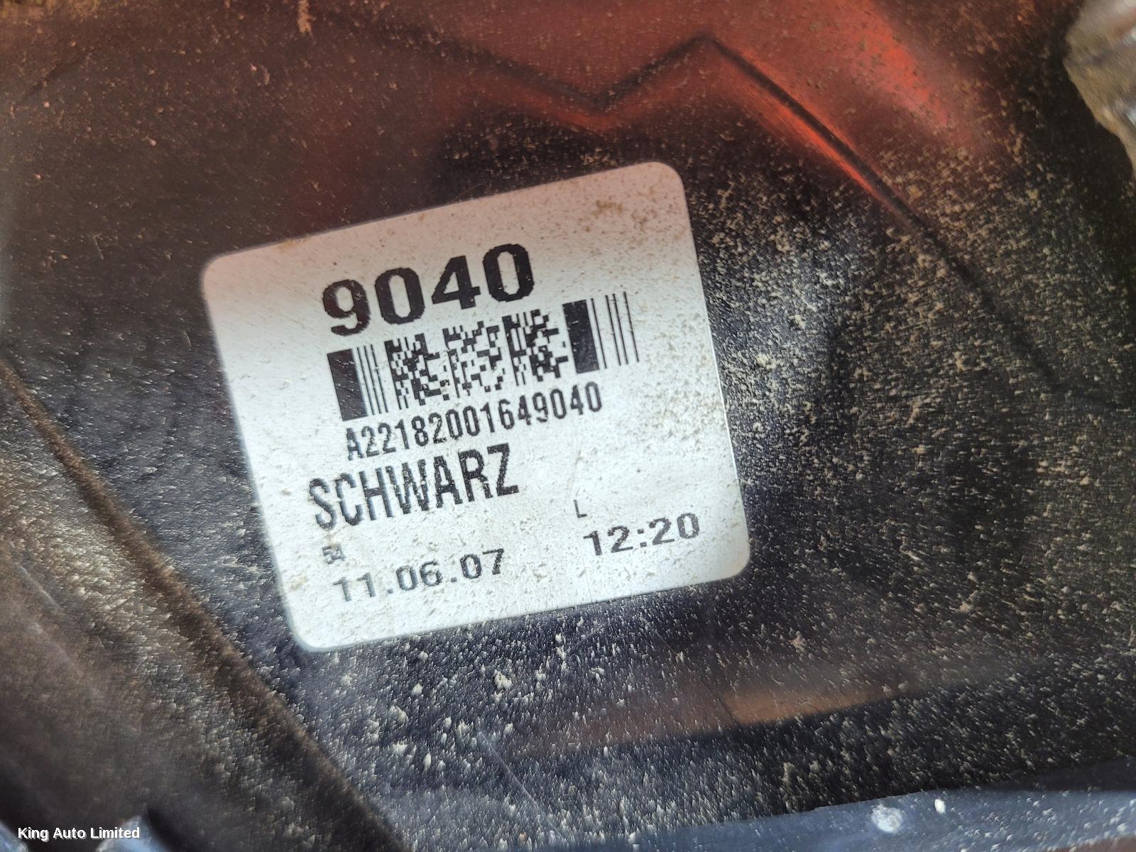 Mercedes-Benz S CLASS 2009 Left Taillight thumbnail 3