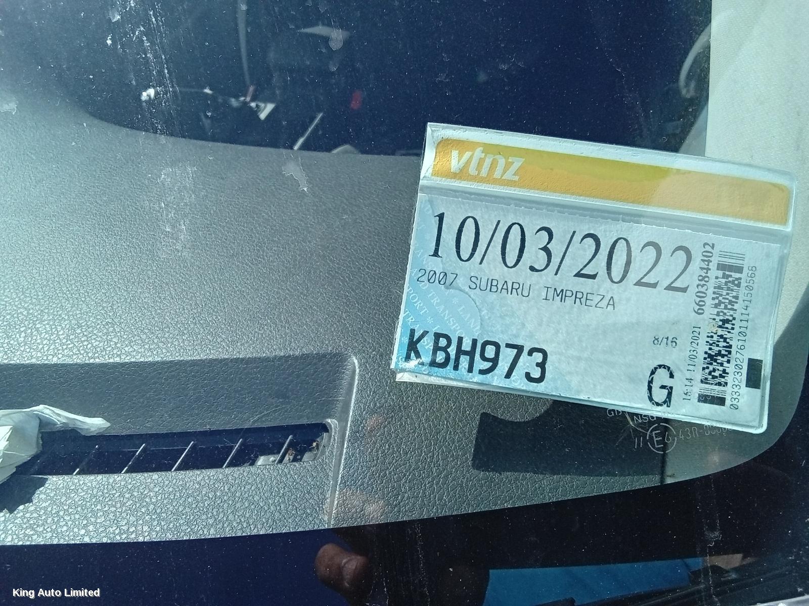 Subaru IMPREZA 2007 R/Bar Bracket/Reinfo thumbnail 2
