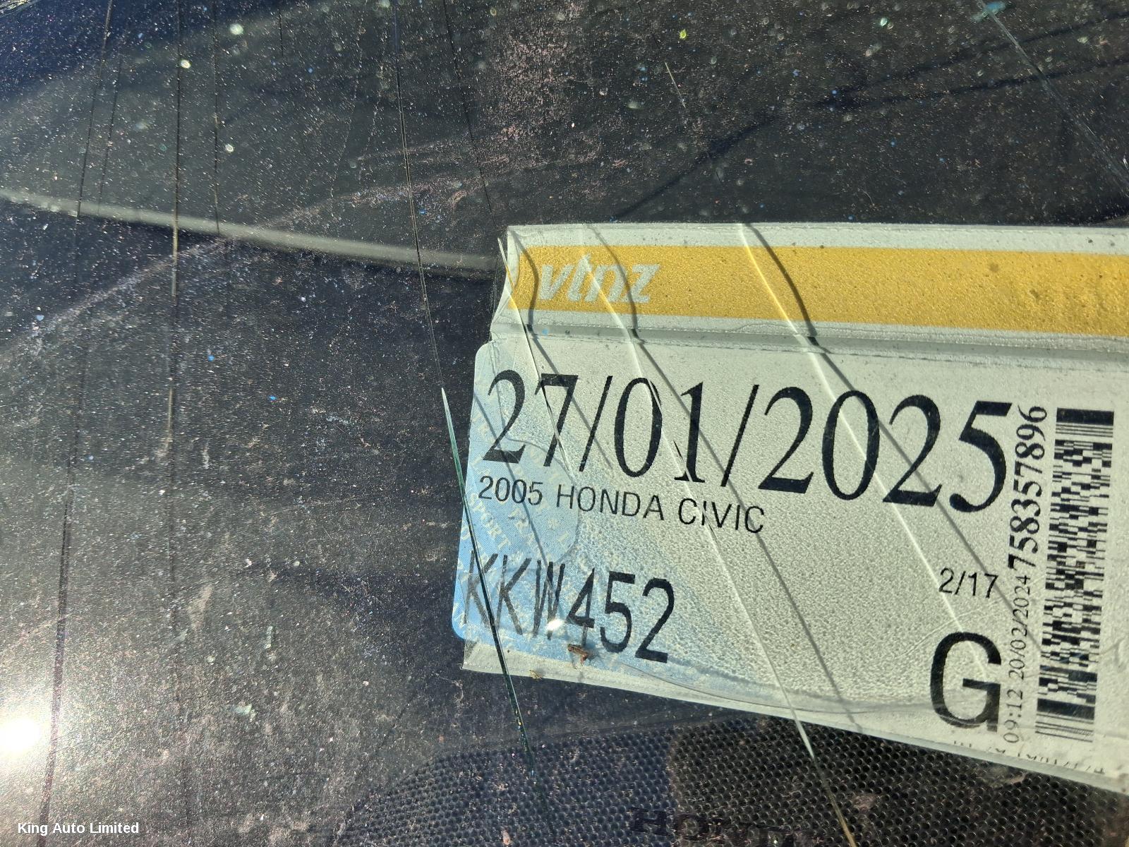Honda CIVIC 2005 Right Taillight thumbnail 1