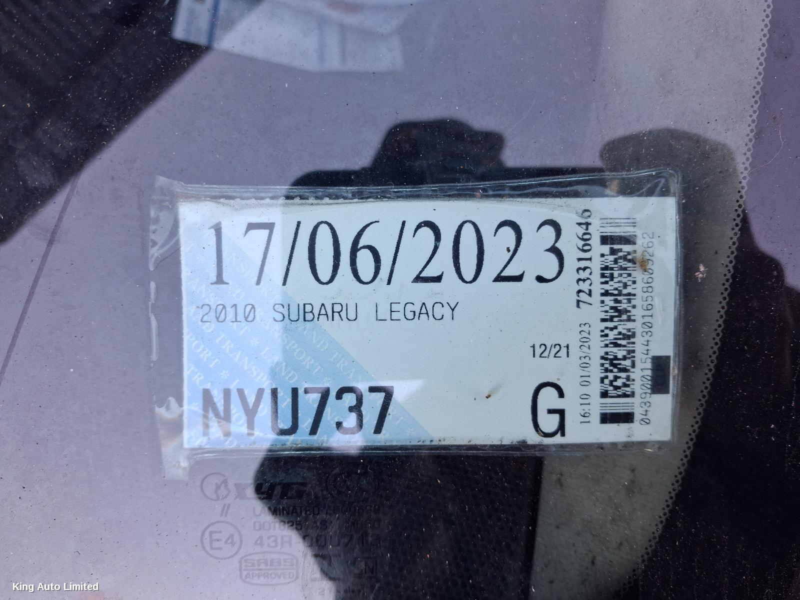 Subaru LIBERTY 2010 Steering Box/Rack thumbnail 1