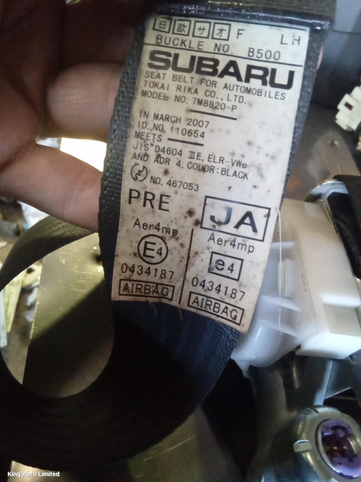 Subaru FORESTER 2007 Seatbelt/Stalk thumbnail 2