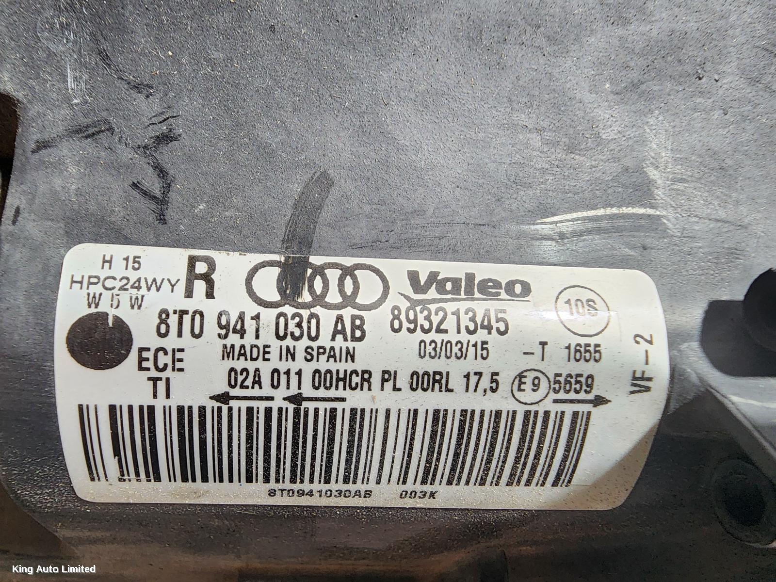 Audi A5 2007 Right Headlamp thumbnail 3