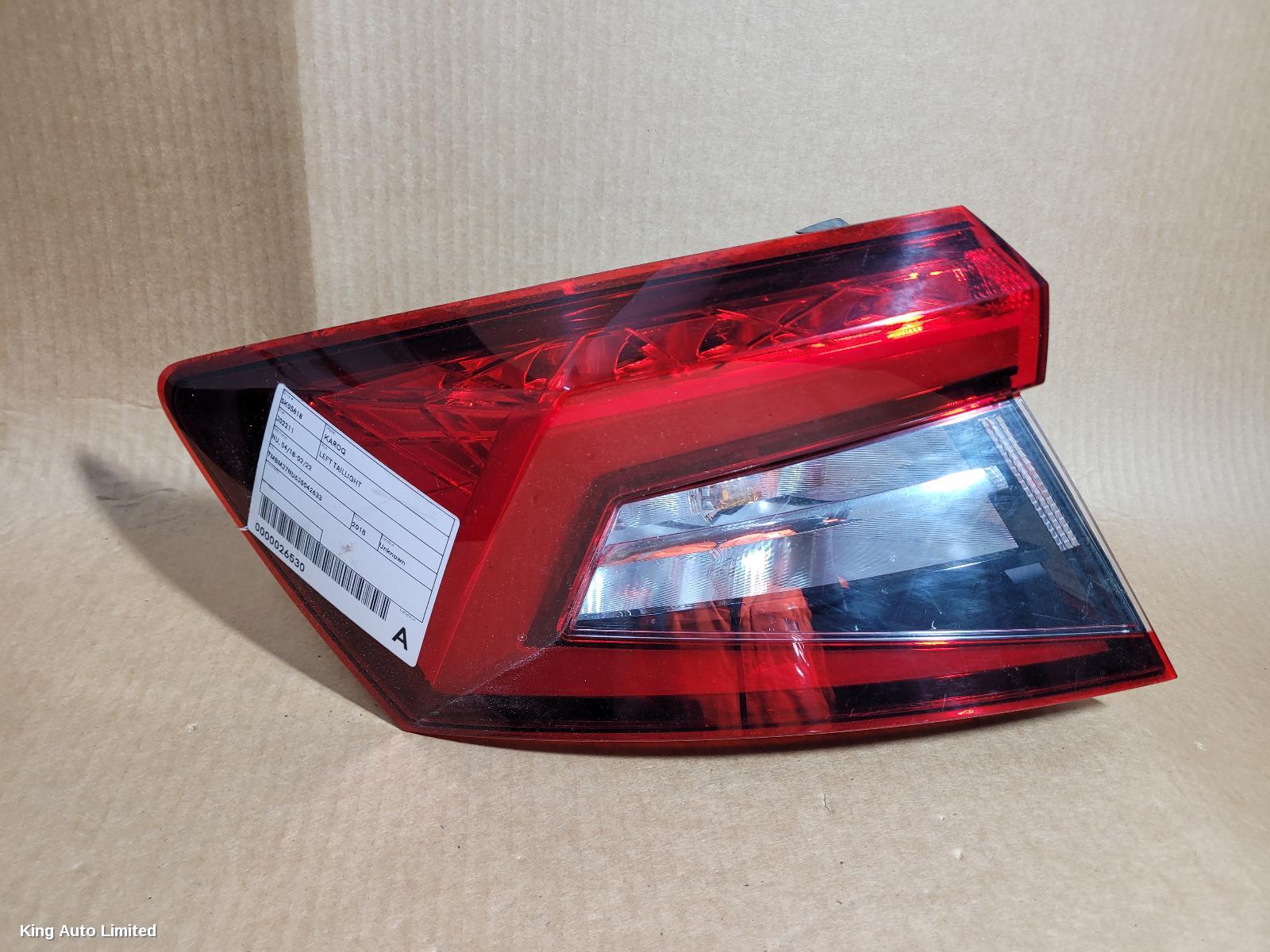 Skoda KAROQ 2018 Left Taillight thumbnail 1