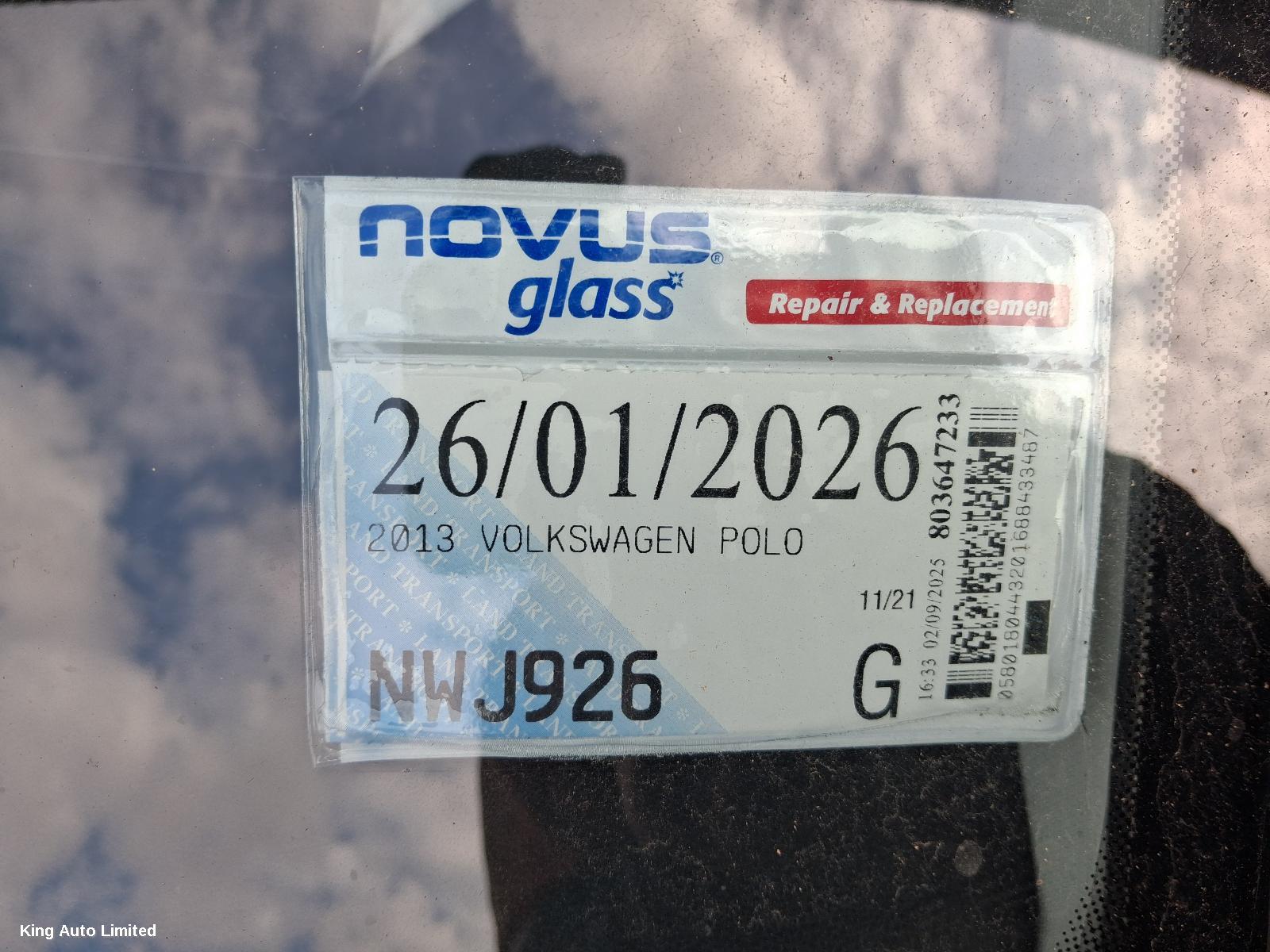 Volkswagen - Volkswagen POLO 2013 Rear/Tailgate Glass