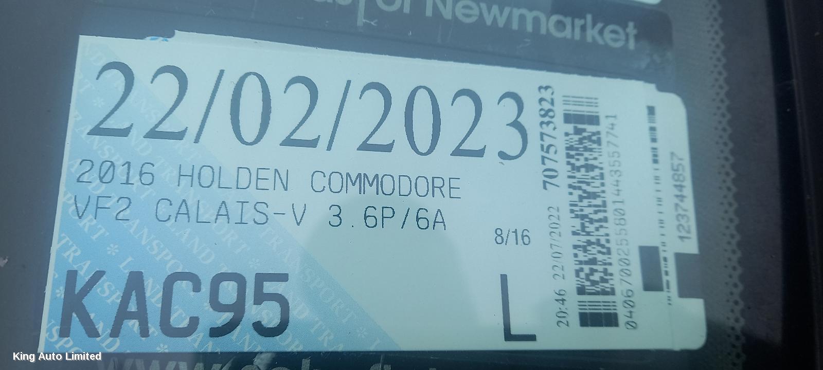 Holden COMMODORE 2016 Front Bumper thumbnail 1