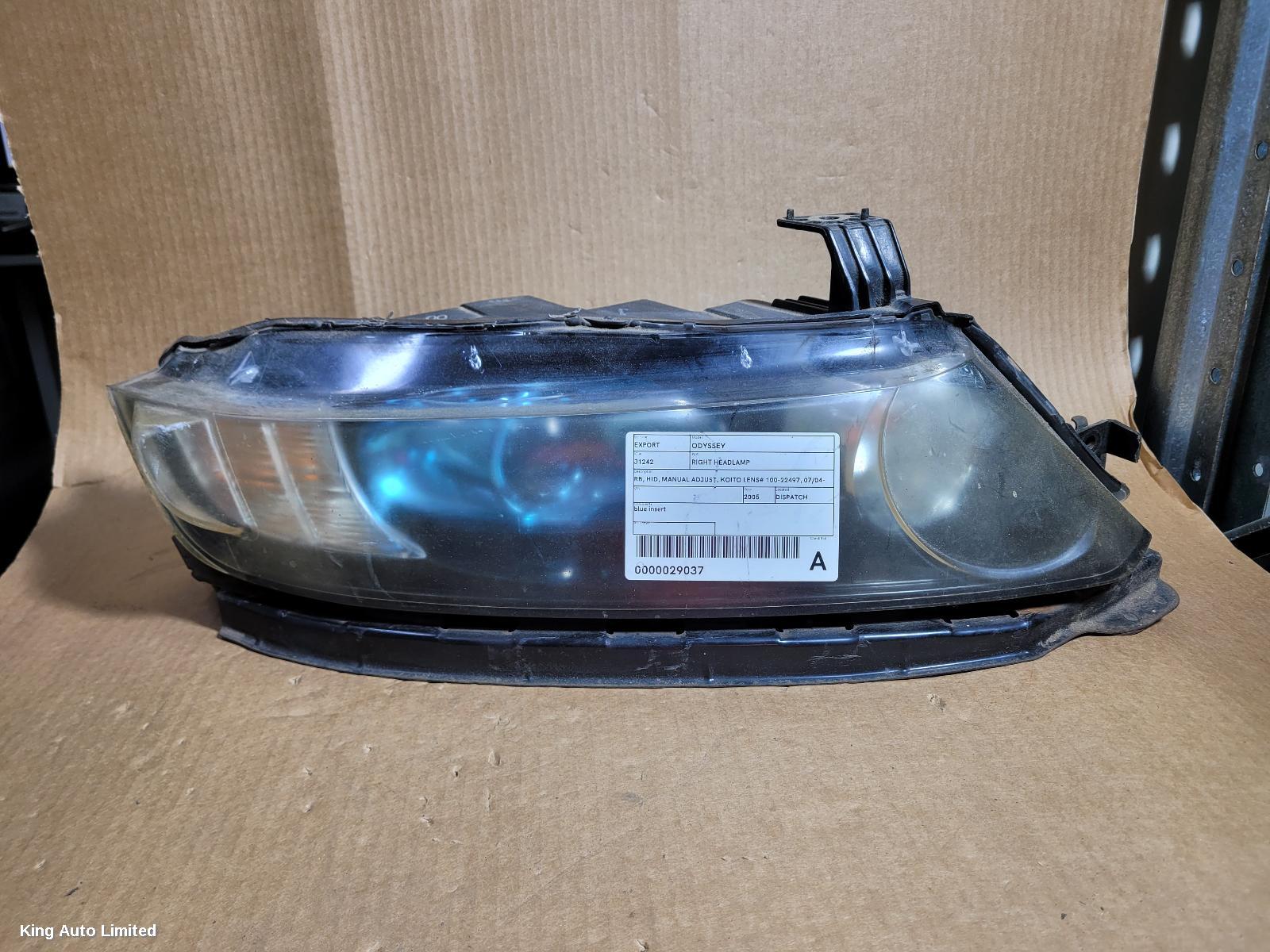 Honda ODYSSEY 2005 Right Headlamp thumbnail 1