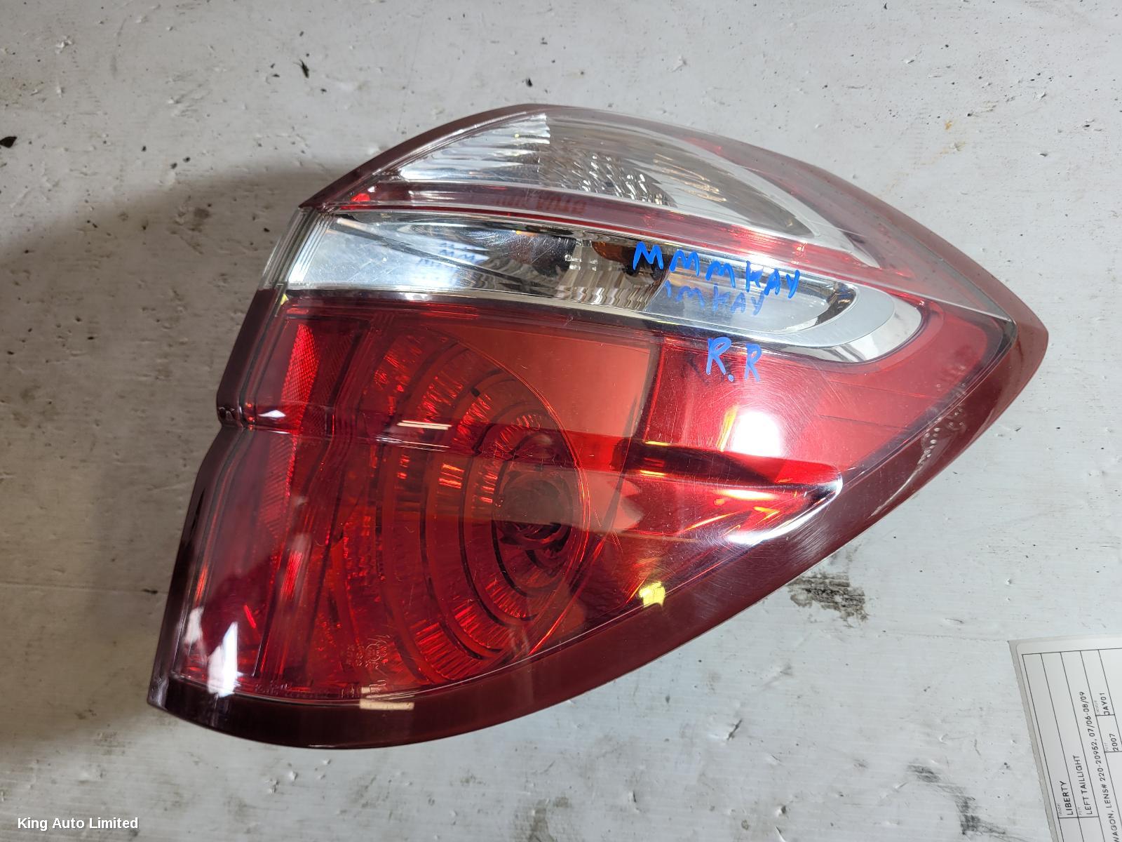 Subaru LIBERTY 2007 Right Taillight thumbnail 1