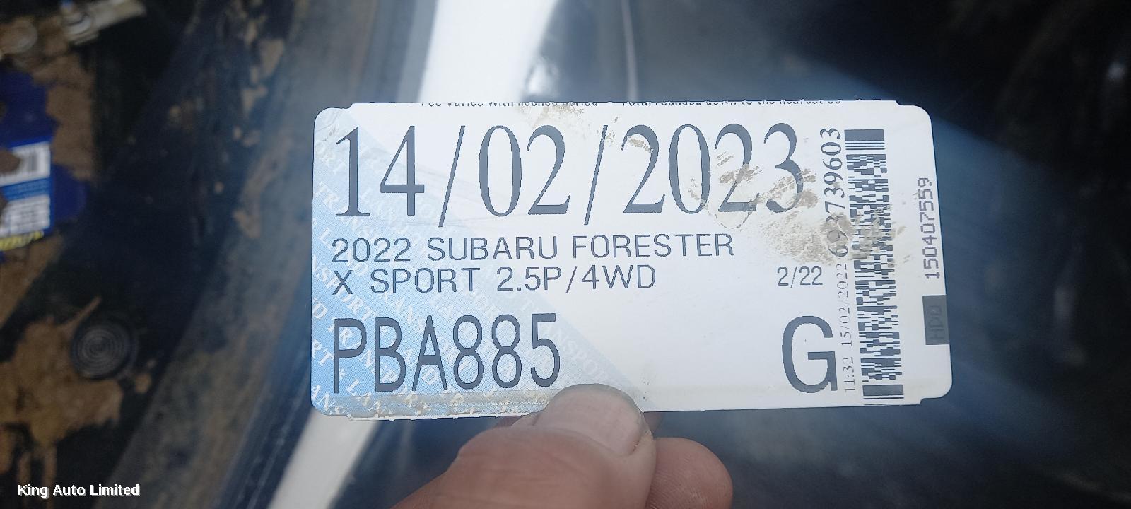 Subaru FORESTER 2022 Washer Jet thumbnail 1