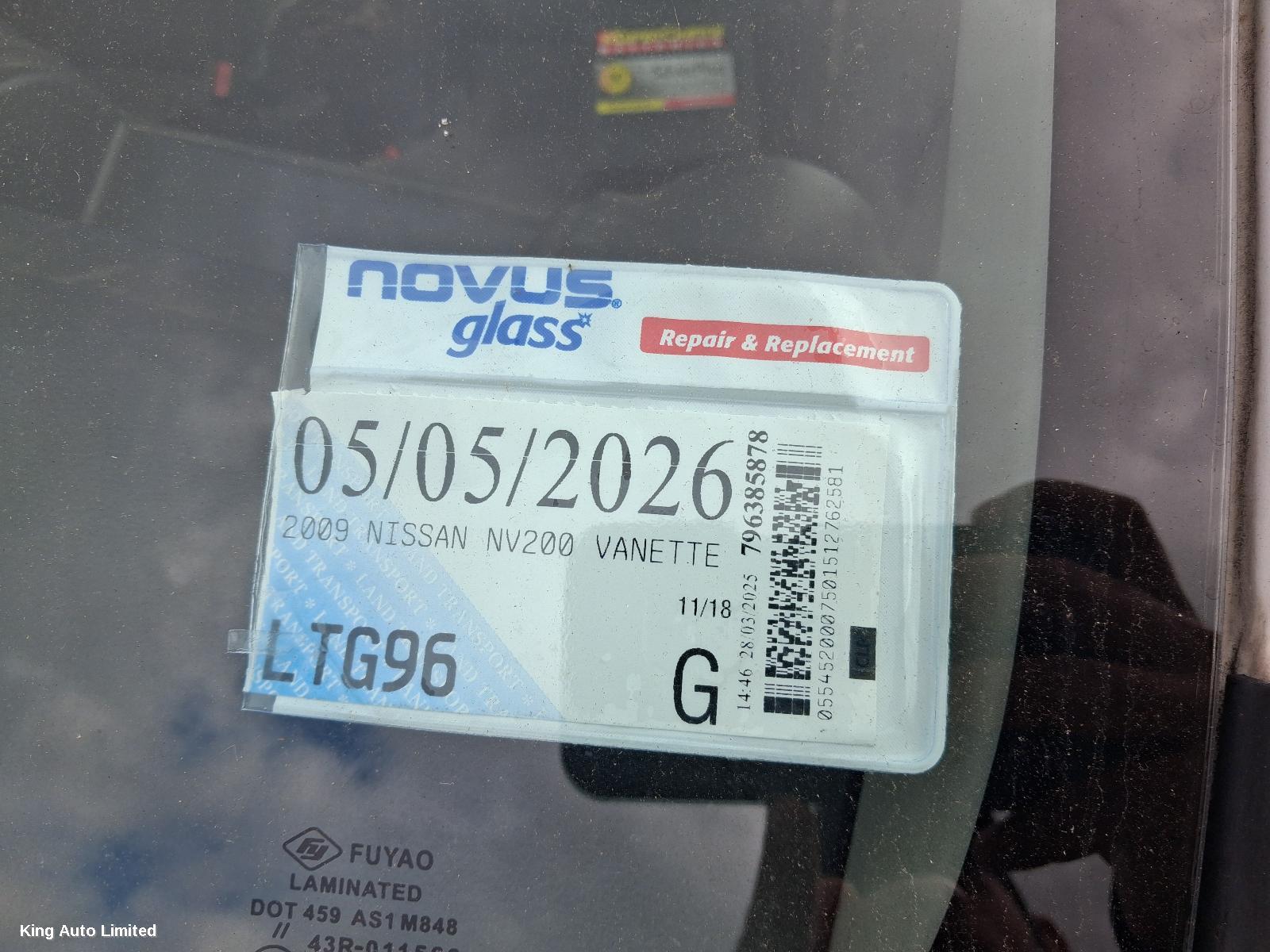Nissan - Nissan NV200 (NZ ONLY) 2009 Windshield