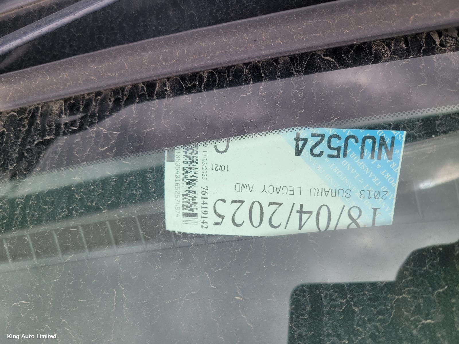 Subaru LIBERTY 2013 Bonnet thumbnail 1