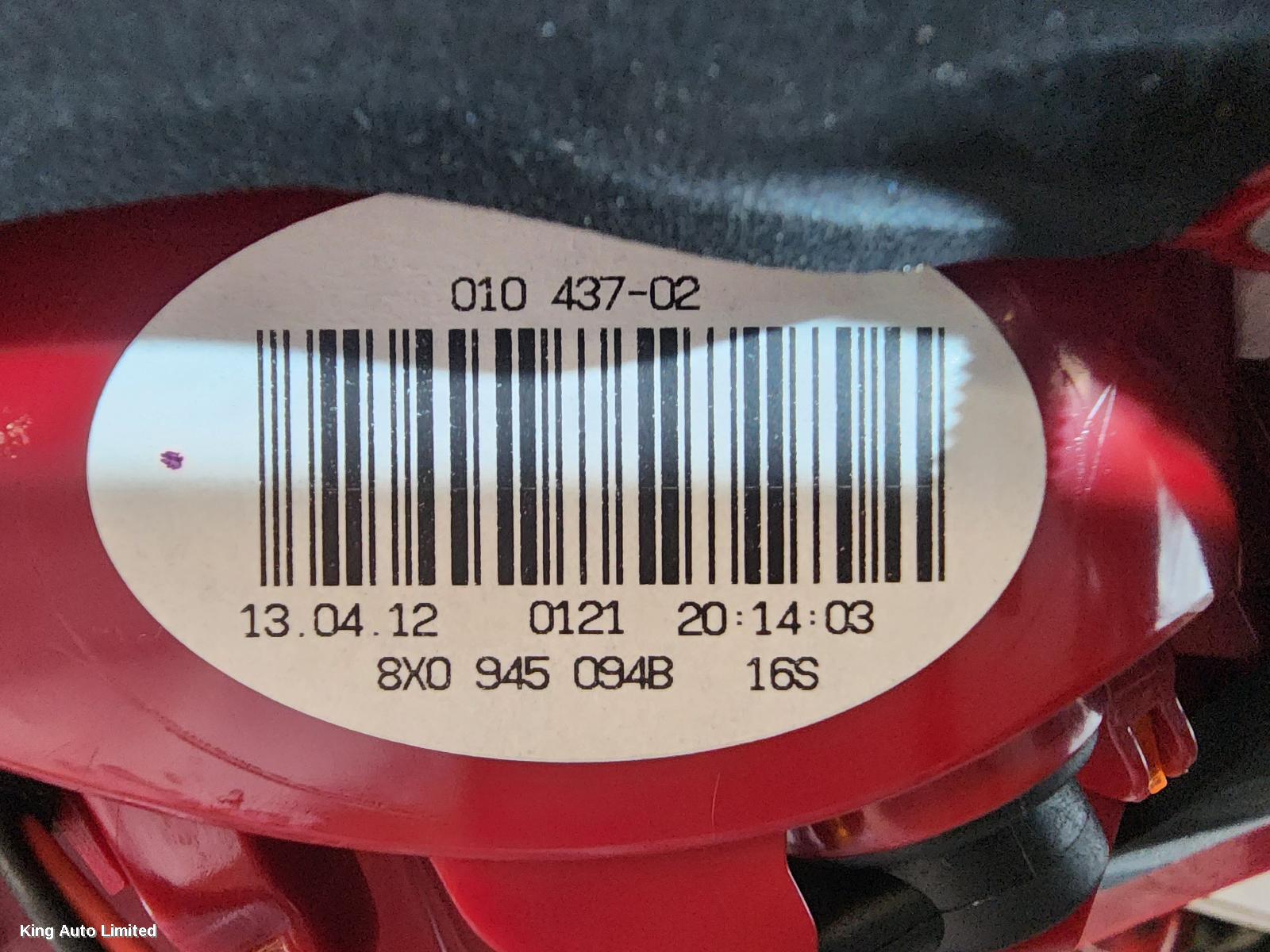 Audi A1 2012 Right Taillight thumbnail 3