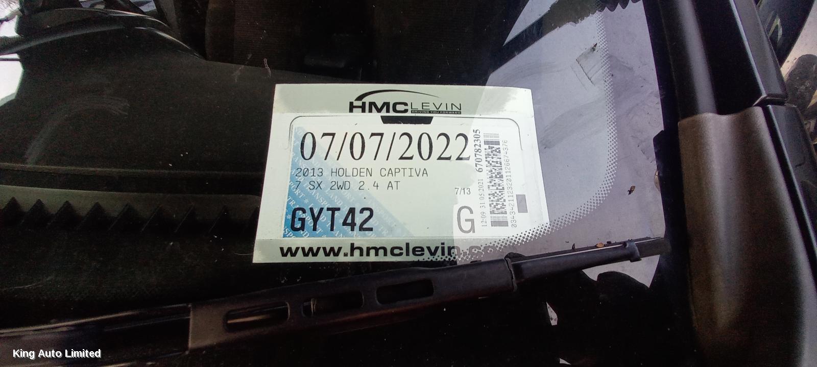 Holden CAPTIVA 2013 Left Guard thumbnail 1