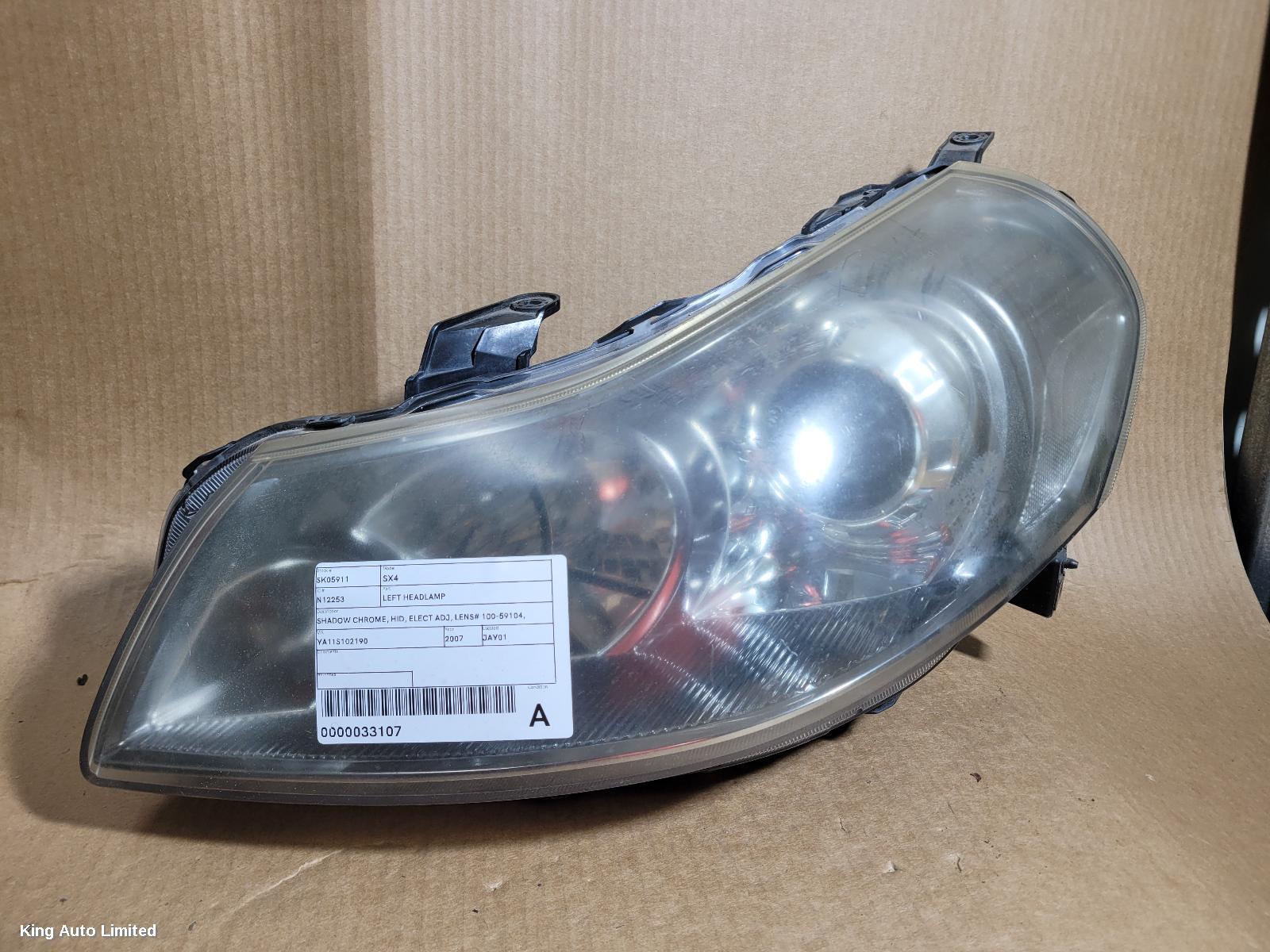 SUZUKI SX4 2007 Left Headlamp thumbnail 1