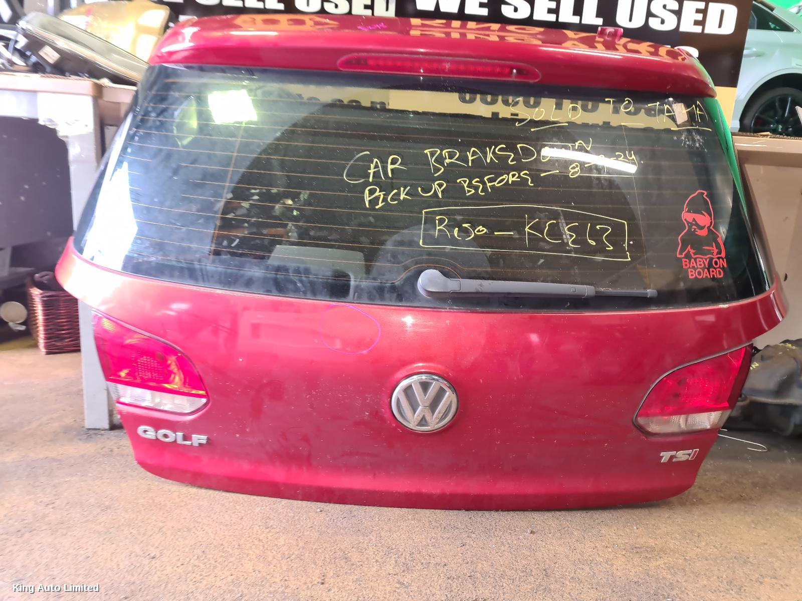 VOLKSWAGEN GOLF 2009 Bootlid/Tailgate thumbnail 1