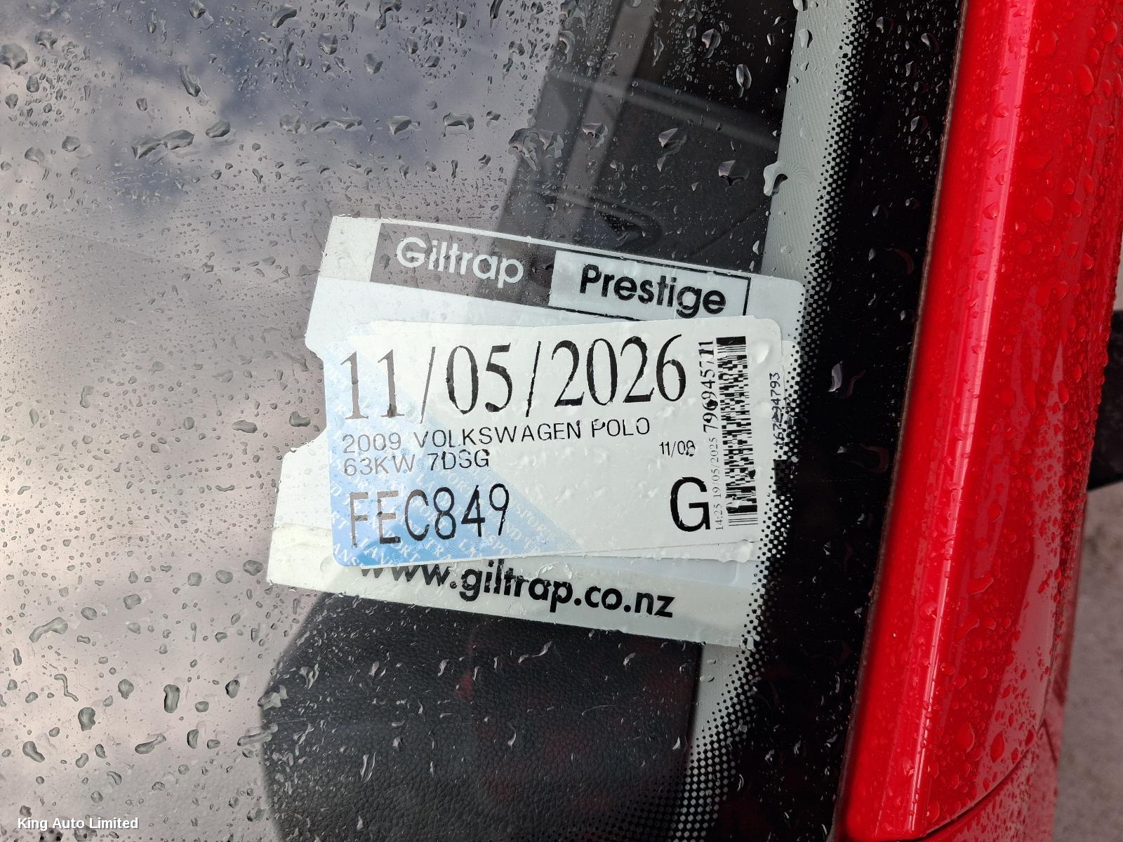 Volkswagen POLO 2010 Left Rear Door/Sliding thumbnail 1