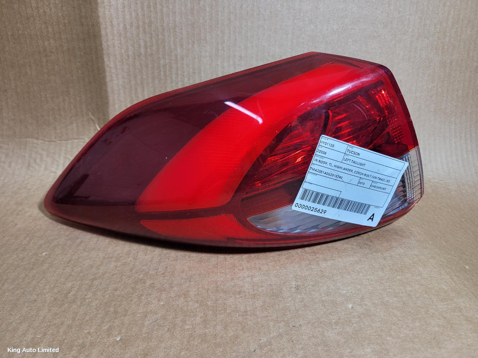 Hyundai TUCSON 2015 Left Taillight thumbnail 1