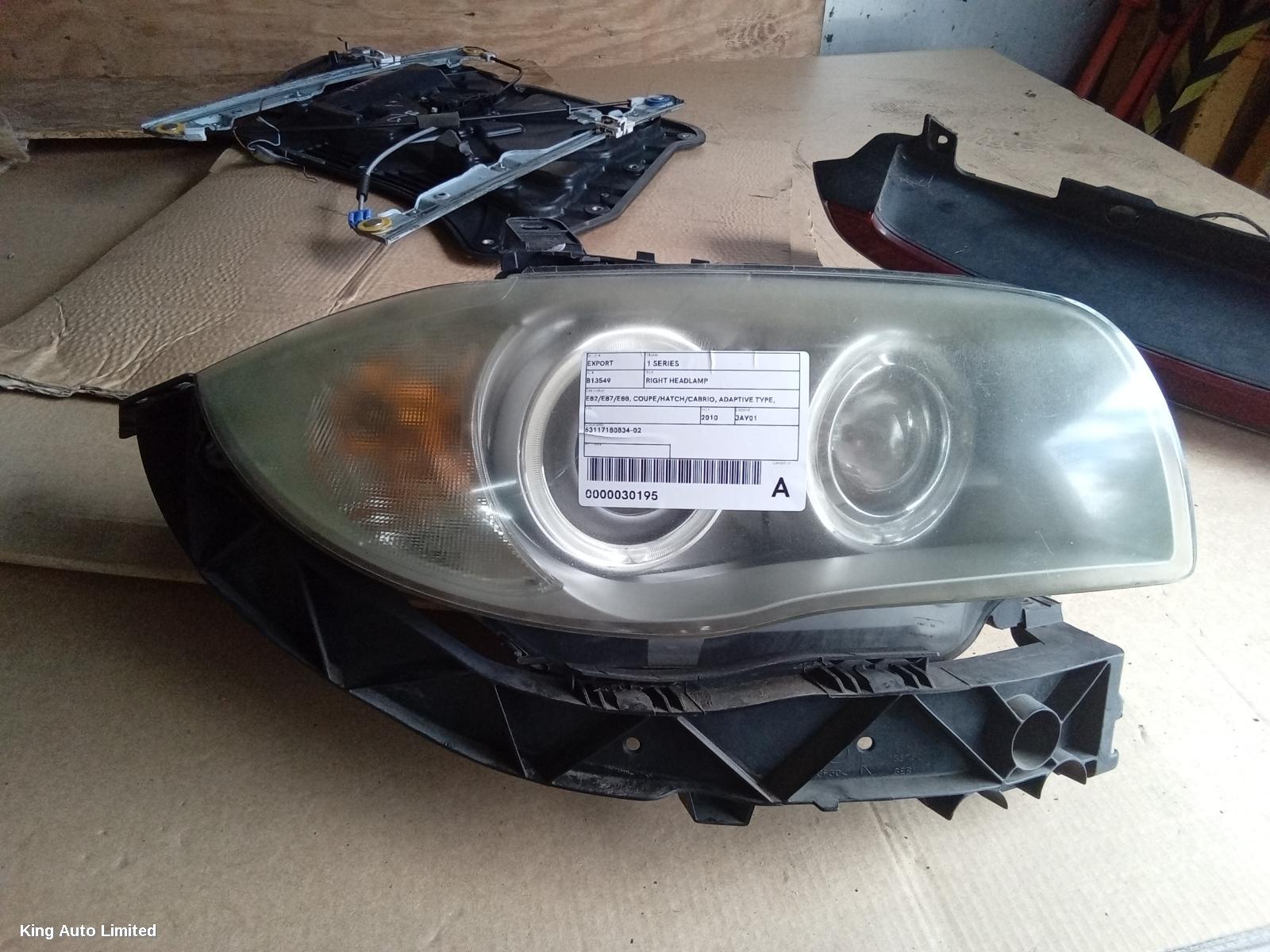 BMW 1 SERIES 2010 Right Headlamp thumbnail 1